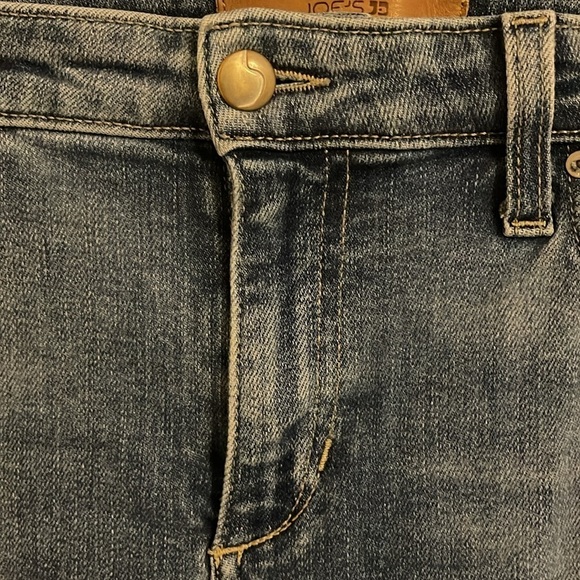 Joe's The Icon Mid Rise Skinny Ankle Jeans‎ women’s W32 leather logo frayed hem - Picture 3 of 10